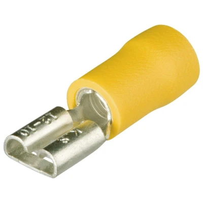 Afbeelding van Knipex 9799022 Steekhuls Vlak 6,3x0,8 mm² 4,0 6,0 Geel (100st)