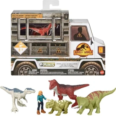 Afbeelding van Jurassic World mini figuren set 4 pack Dinosaurus speelfigurenset 7 cm groot