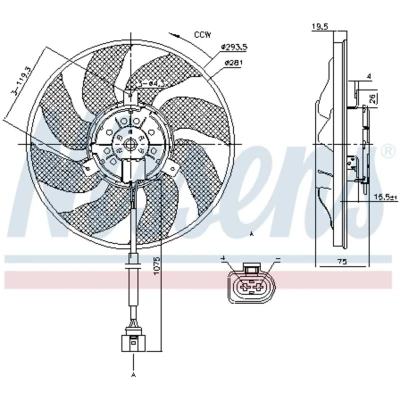 Afbeelding van Nissens Ventilatorwiel motorkoeling 85806