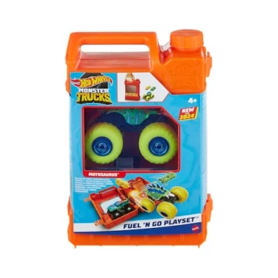 Afbeelding van Hot Wheels Monster Trucks Tanken en Vol Gas Speelset