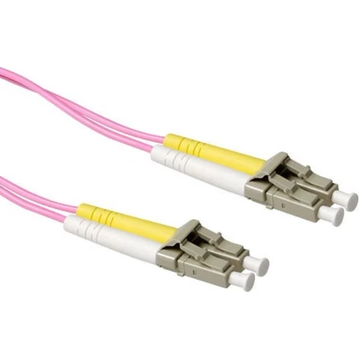 Afbeelding van ACT RL9700 Glasvezel Patchkabel Duplex LSZH LC/LC 50/125µm OM4 50 cm