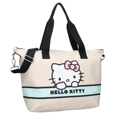 Afbeelding van Hello Kitty Take Me To The Party Shopper Beige
