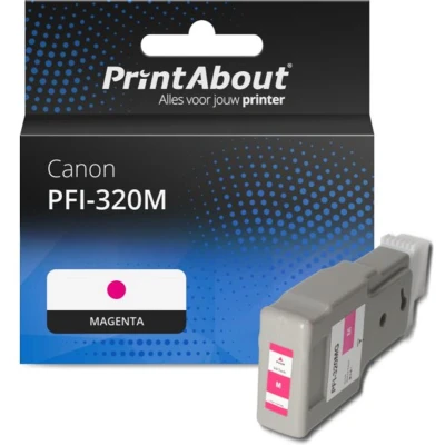 Afbeelding van Huismerk Canon PFI 320M Inktcartridge Magenta Hoge capaciteit