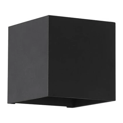 Afbeelding van Searchlight Wall Wandlamp Vierkant H 9,7 cm Zwart