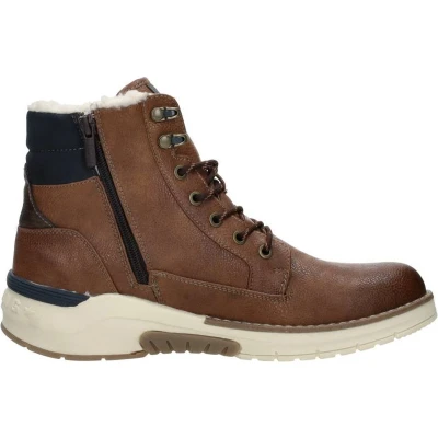 Afbeelding van Mustang Snowboots cognac, Heren, Maat: 44, Cognac Hoogwaardig imitatieleer