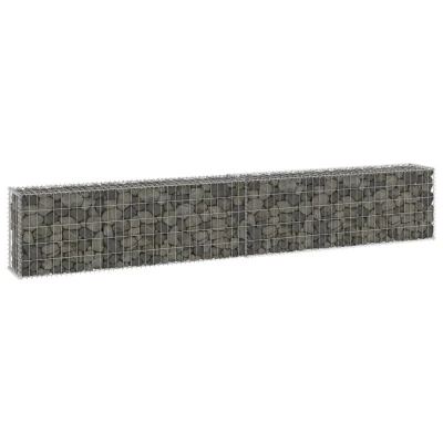 Afbeelding van Schanskorfmuur met deksels 300x30x50 cm gegalvaniseerd staal