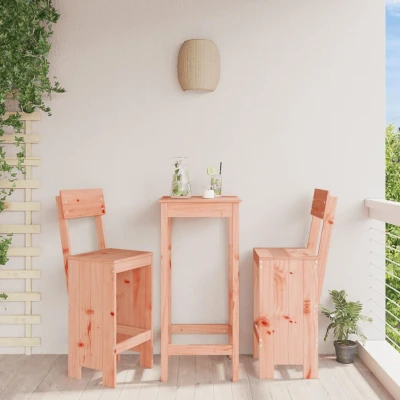 Afbeelding van Barkrukken 2 st 40x48,5x115,5 cm massief douglashout