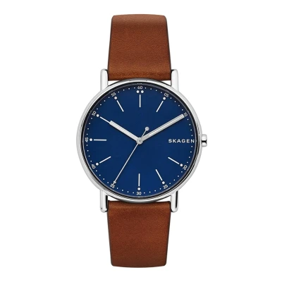 Afbeelding van Skagen heren Sigantur horloge SKW6355 in de kleur Zilver