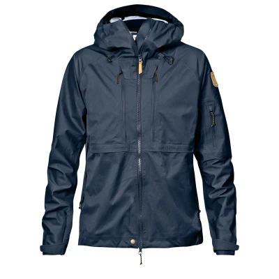Afbeelding van Keb Eco Shell Outdoor Jack Dames Dark Navy 200 S Blauw