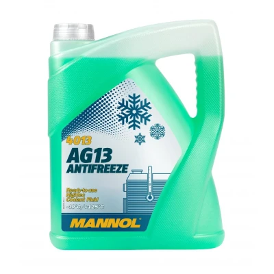 Afbeelding van MANNOL AG13 Hightec MN4013 5 Anti vries/koelvloeistof G11 Groen VOLKSWAGEN: Golf 7, Caddy 3, Polo V Hatchback, AUDI: A3 Sportback, Hatchback
