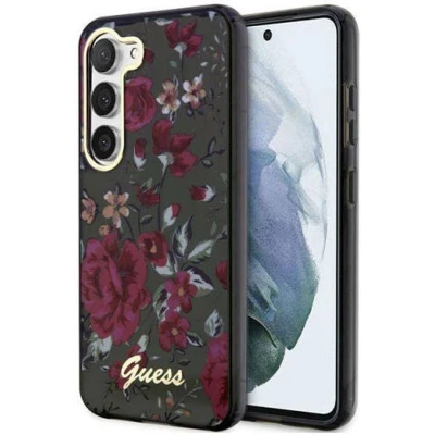 Afbeelding van Guess Samsung Galaxy S23 Plus Hoesje Flower Back Cover Khaki