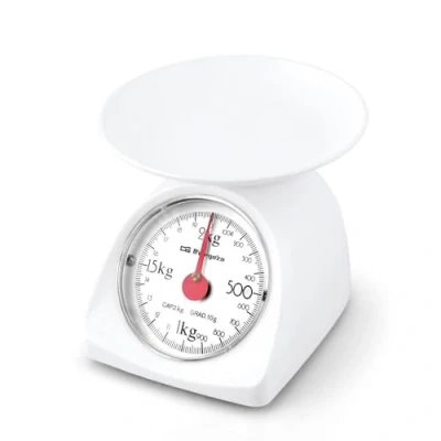 Afbeelding van Orbegozo PC 1015 mechanisch keukengewicht, maximale capaciteit 2 kg, klimmen 10 g, glad kunststof oppervlak