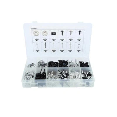 Afbeelding van KS Tools, Spijkers + nietjes voor nietmachines, Bevestigingsclipset snelkoppeling, 400 stuks.