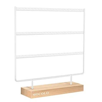 Afbeelding van Oorbel organizer voor hangende oorbellen (66 gaten en 3 lagen)