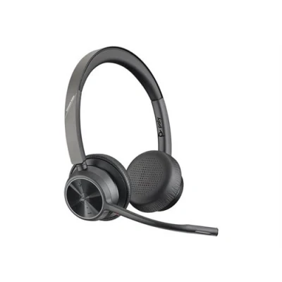 Afbeelding van HP Poly VOYAGER 4320 UC On Ear headset Telefoon Bluetooth Stereo Zwart Ruisonderdrukking (microfoon), Noise Cancelling