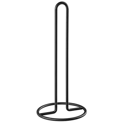 Afbeelding van KADAX Keukenrolhouder, handdoekhouder, praktische papierhouder van roestvrij staal, keukenroldispenser, rolhouder voor keukenrol, keukenpapierhouder (zwart)