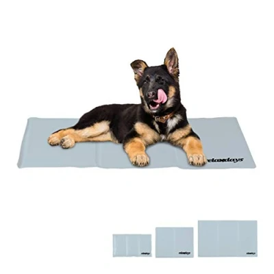 Afbeelding van Relaxdays koelmat hond katten &amp; honden verkoelende hondenmat koeldeken met gel 50 x 90 cm