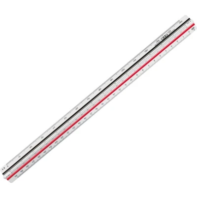 Afbeelding van M&amp;R Schaalstok 3 kantig 1631 30cm Per stuk