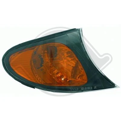 Afbeelding van DIEDERICHS 1215070 Knipperlichten Zwart, Geel rechts Met lamphouder BMW: 3 Saloon, Touring