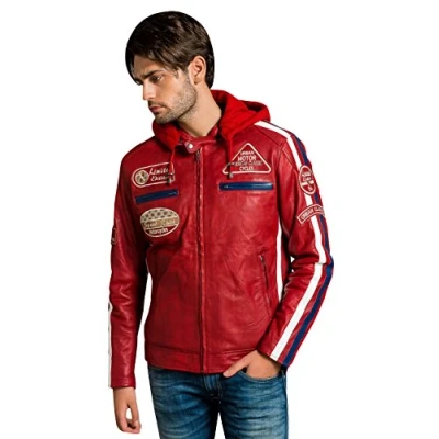 Afbeelding van Urban Leather Uniseks Ur 290 herenjassen, rood, 5XL, 5XL EU