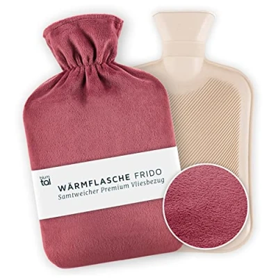 Afbeelding van Blumtal Kruik Warmwaterkuik met Fleece Cover Diep blauwgroen