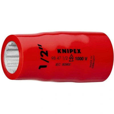 Afbeelding van KNIPEX 98 47 7/8 dop voor ratel (dubbele zeskant) met binnenvierkant 1/2&quot; 58 mm 7/8&quot;