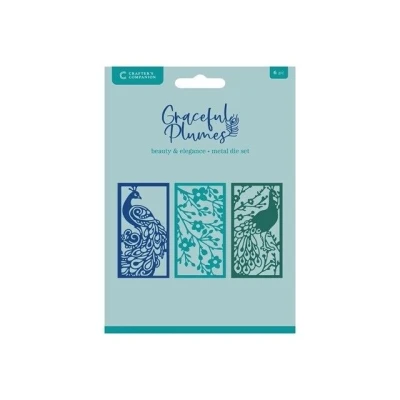 Afbeelding van CC Graceful Plumes Snijmal Create a Card Beauty &amp; Elegance