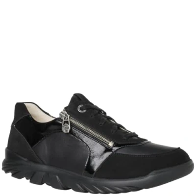 Afbeelding van Ganter Haylie dames sneaker zwart maat 38 (EU) 5 (UK)