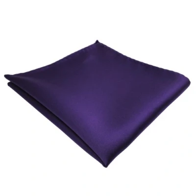 Afbeelding van TigerTie Zakdoek in effen design zakdoek, ridderlijkheid, afmetingen 30 x cm, donkerpaars, paars