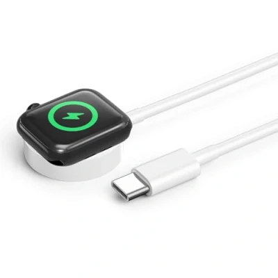 Afbeelding van Oplader voor Apple Watch, magnetische oplaadkabel USB C iwatch, draadloos draagbaar horlogelaadstation, compatibel met Watch Series Ultra/Ultra2/10/9/8/7/6/5/4/3/2/1/SE, 3,3 ft