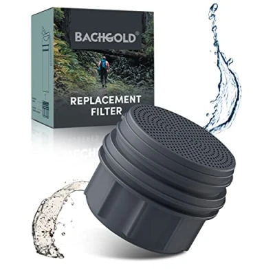 Afbeelding van Bachgold® Buitenwaterfilter met filtercapaciteit van 1500 liter, verwijdert 99,99% alle bacteriën en filtert virussen, deeltjes zware metalen, bescherming tegen storingen