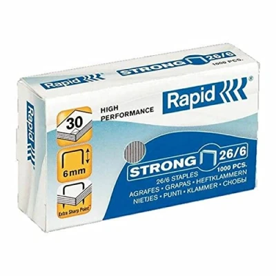Afbeelding van Rapid nietjes gegalvaniseerd 26/6 strong 1000 stuks