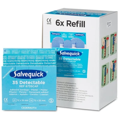 Afbeelding van Salvequick Refill 6735 6 pack detectable navullingen. 51030127
