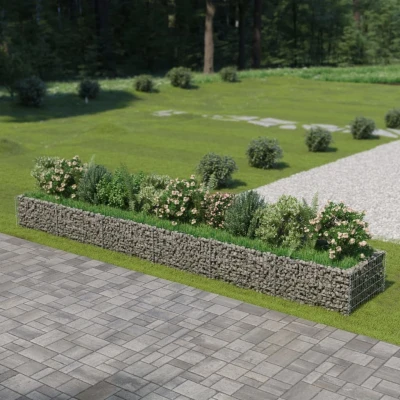 Afbeelding van Gabion plantenbak verhoogd 540x90x50 cm gegalvaniseerd staal