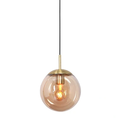 Afbeelding van Steinhauer hanglamp Bollique led amberkleurig metaal 25 cm E27 fitting 3497ME