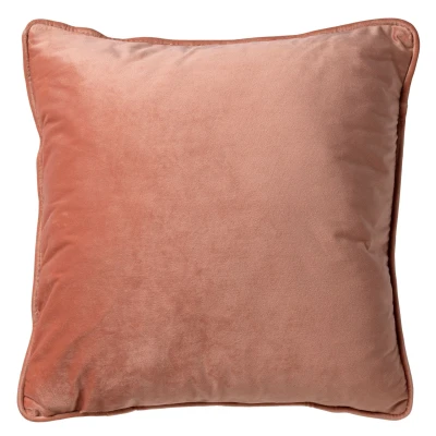 Afbeelding van Dutch Decor FINN Kussenhoes 60x60 cm velvet effen kleur Muted Clay roze