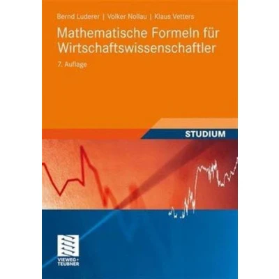 Afbeelding van Mathematische Formeln fuer Wirtschaftswissenschaftler