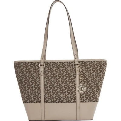 Afbeelding van DKNY Bryant TOTE Handtas, Dames, Maat: One Size, Chino/khaki