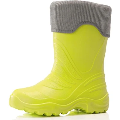 Afbeelding van Ladeheid LA CA FrogWinter Kinder Regenlaarzen Rubber met Binnenschoen EVA Wasbare Groen/Grijs 28/29