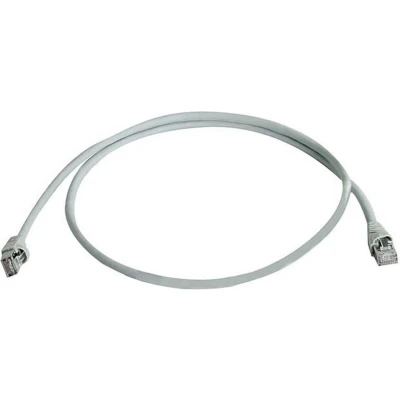 Afbeelding van Telegärtner L00000D0035 RJ45 Netwerkkabel, patchkabel CAT 5e S/FTP 0.50 m Grijs Vlambestendig, Snagless 0.5