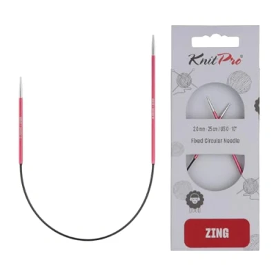 Afbeelding van KnitPro Zing rondbreinaalden 25cm 2.00mm.