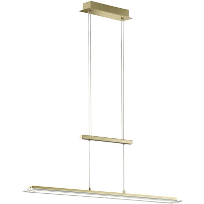 Afbeelding van Hanglamp Tenso, messingkleurig, lengte 100 cm, CCT