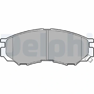 Afbeelding van DELPHI LP1010 Remblokkenset Met akoestische slijtagewaarschuwing anti kreukplaat toebehoren MITSUBISHI: Space Runner I, L200 III Pickup
