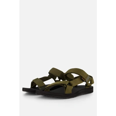 Afbeelding van Teva Original Universal Sandalen, Heren, Maat: 47, Bandana dark olive Textiel