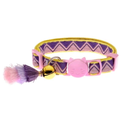 Afbeelding van Ferribiella Bohemian Cat Collar Kattenhalsband Pink 20 30 Cm