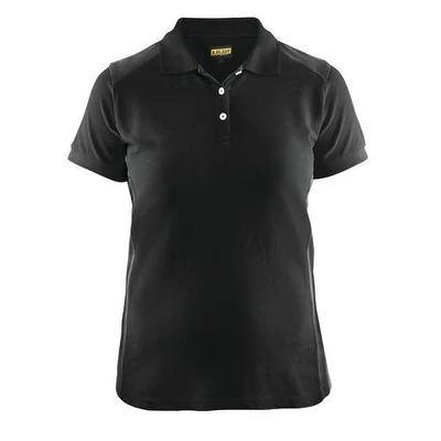 Image de Polo femme noir/gris foncé