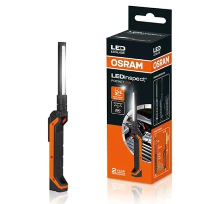 Image de OSRAM LEDinspect POCKET200, lampe d&#039;inspection à LED mince, 6500K, de travail rechargeable, magnétique, flexible