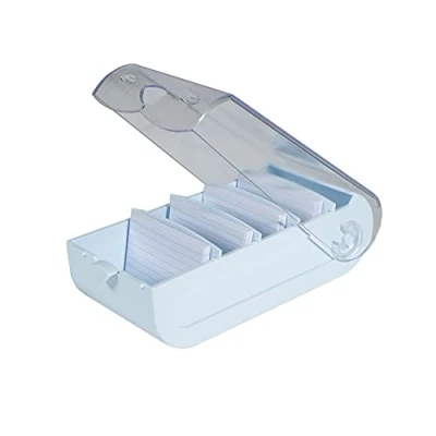 Afbeelding van Exacompta Ref. 5339623D 1 Learning Box BUNNYBOX A8 afmetingen 19,5 x 10 6,2 cm willekeurige pastelkleuren capaciteit tot 650 kaarten in formaat