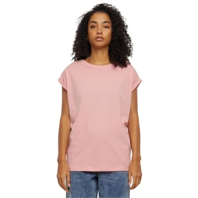 Image de Urban Classics T shirt à épaules dénudées pour femme, Rose citronnelle, XL