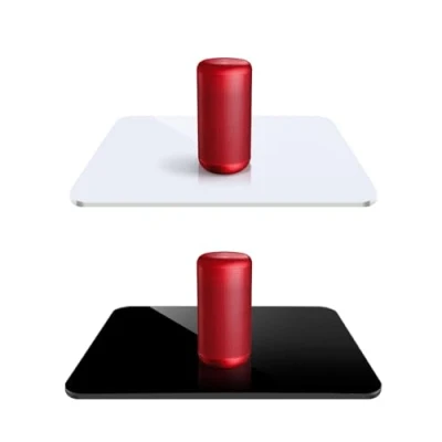 Afbeelding van UTEBIT 2 stuks reflecterende borden achtergrond studio foto acryl zwart en wit voor productfotografie sieraden cosmetica glas fruit lichtbox tent schieten (30 x 30 cm)